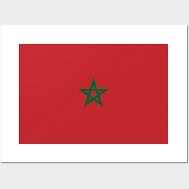 Flag of Morocco Wall Art by COUNTRY FLAGS